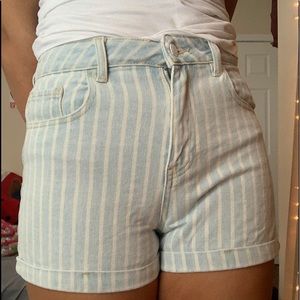 striped summer shorts